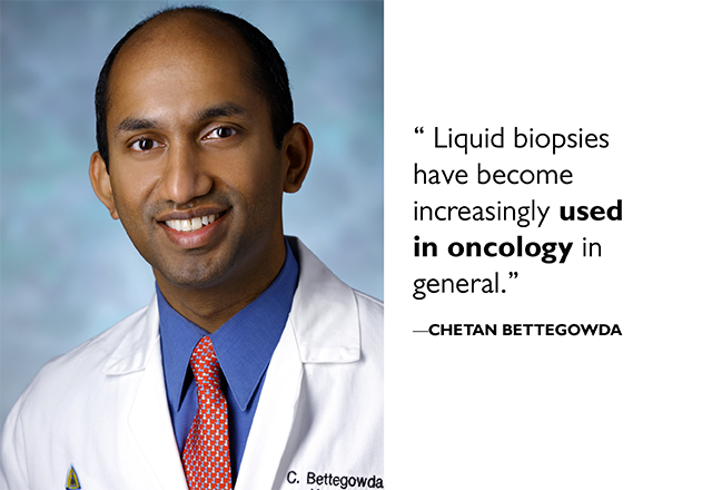 “Liquid biopsies have become increasingly used in oncology in general.” Chetan Bettegowda